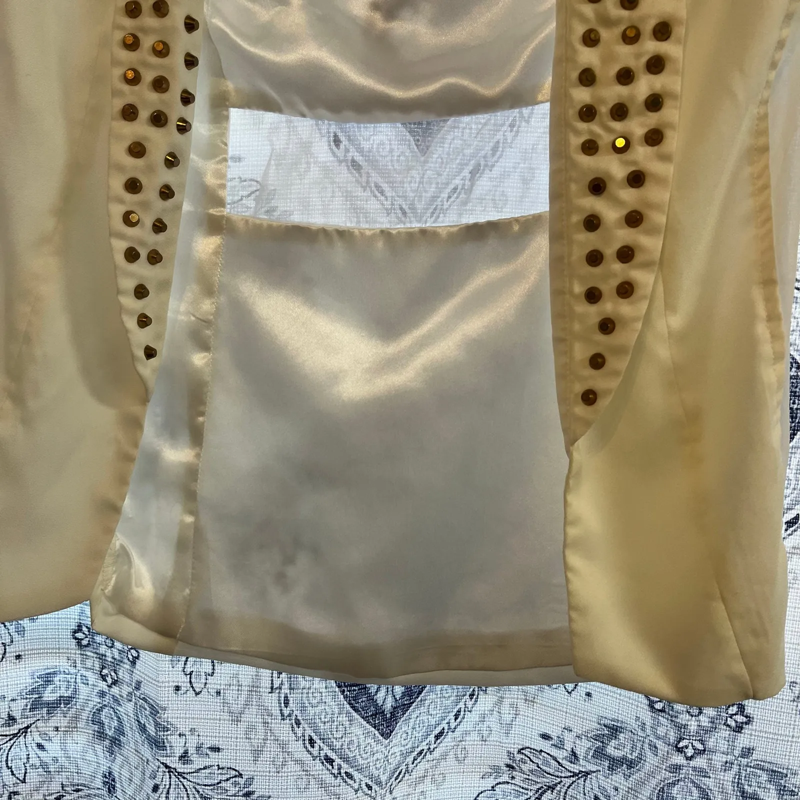 Daytrip  White Studded Vest‎ Size Small - Image 5