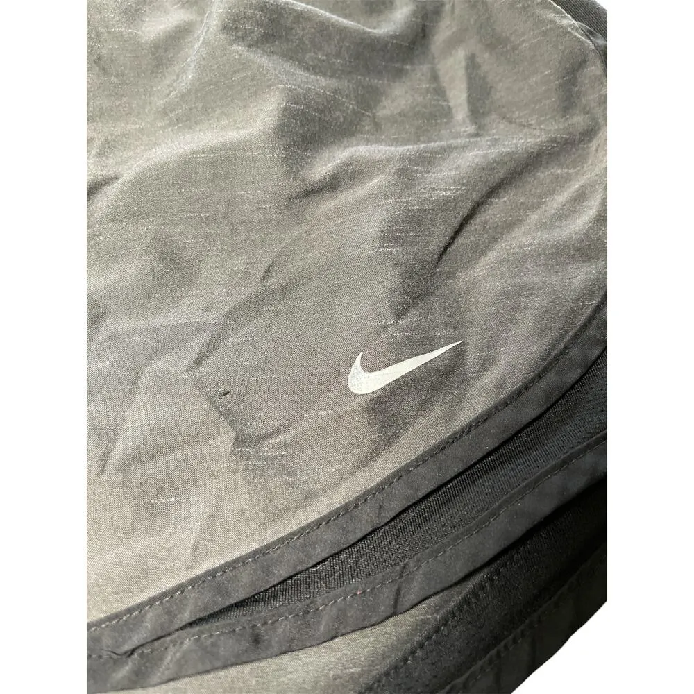 Nike Womens Dri-Fit Tempo Running Shorts Black Gray 831558  Size Large Lined - Image 9