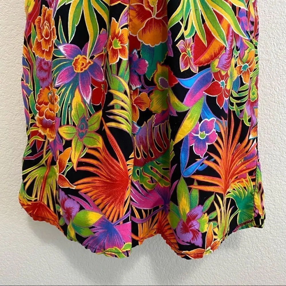 Marilyn Monroe Floral Vintage Wide Leg High-Waisted Shorts, Sz Small - Image 5