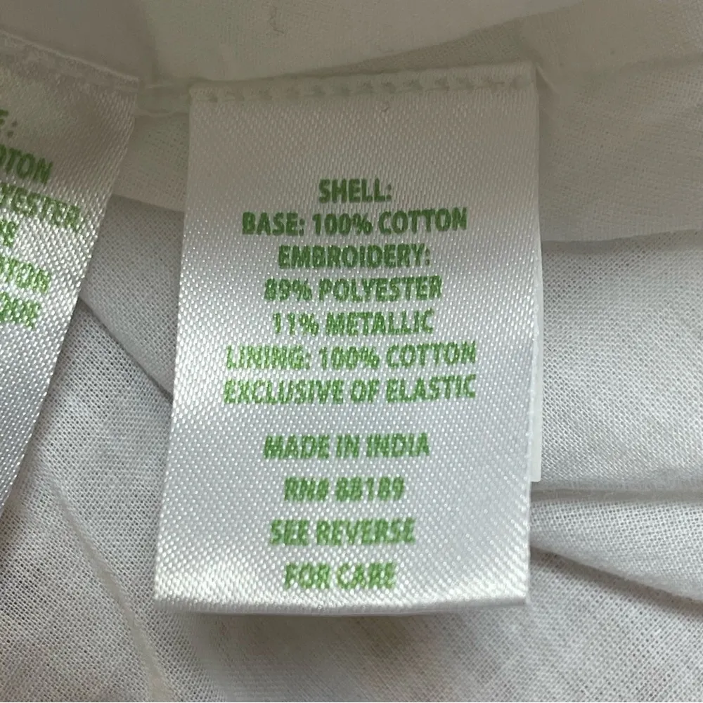 LILLY PULITZER YARA SKIRT SET MERMAID TAIL METALLIC EYELET Sand Bar Cotton Sz 14 - Image 14