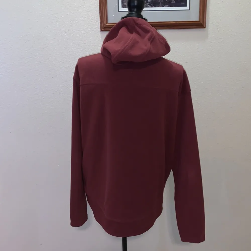 All In Motion  maroon 1/2 zip hooded sweatshirt - Image 5