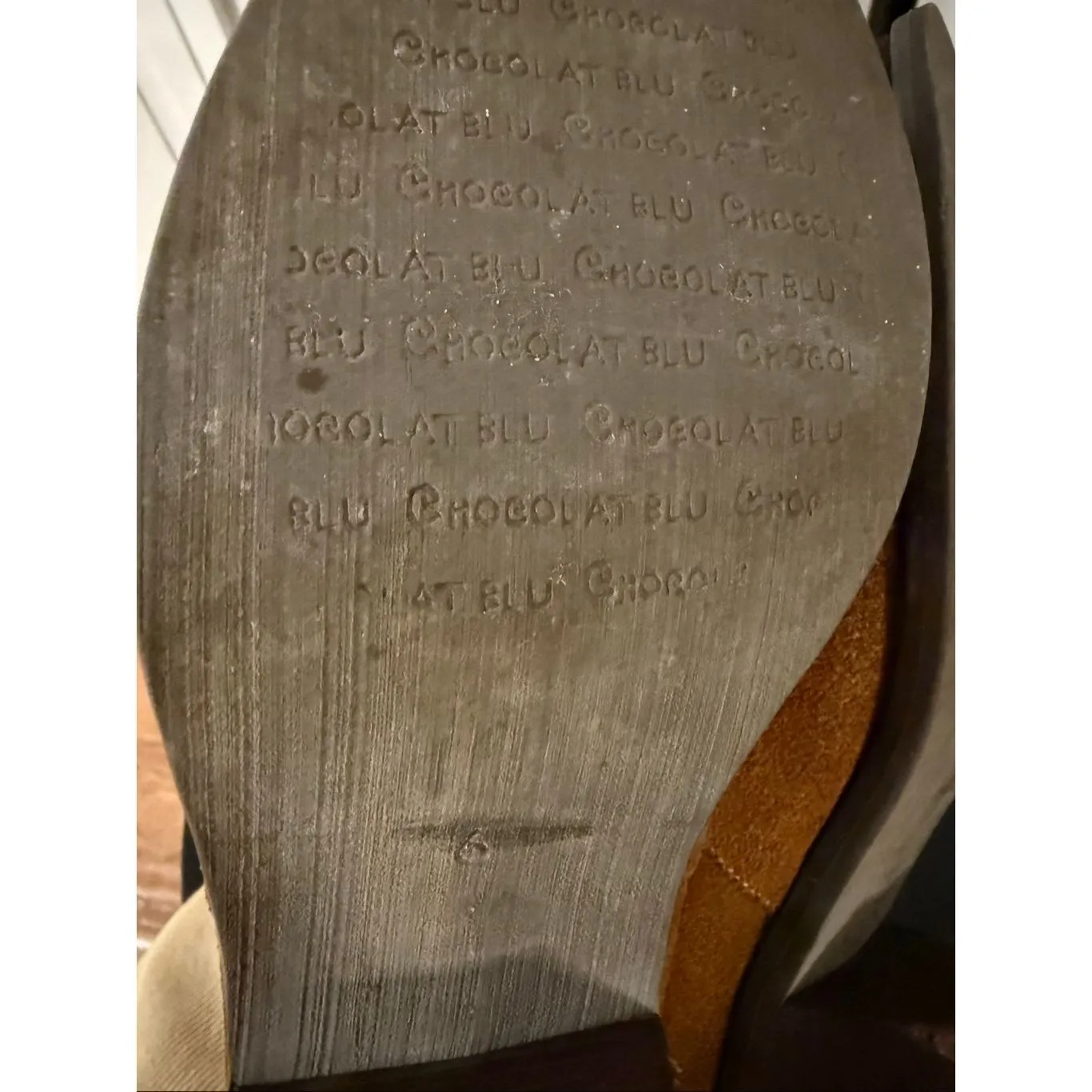 Chocolat Blu alpha tan suede ankle boots size 6 - Image 8