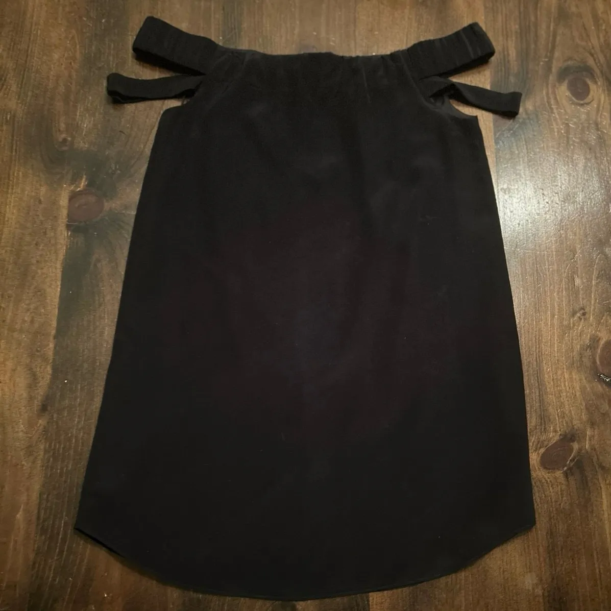 Michelle Mason Vintage 100% Silk Black Dress Symmetrical Midi Size 4 New NWT‎ - Image 5