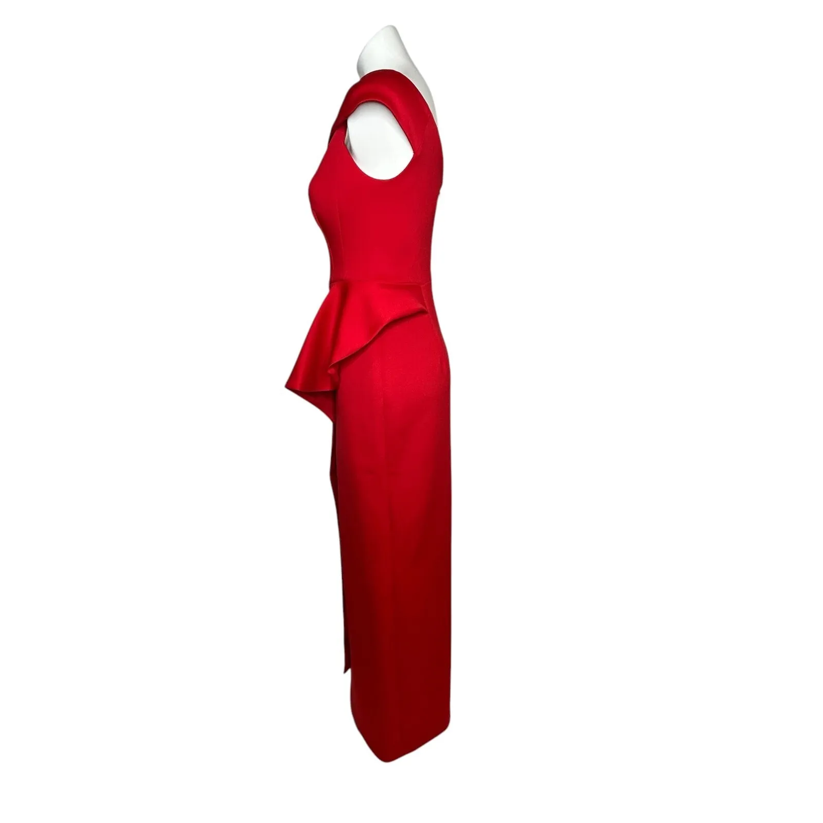 BLACK HALO EVE Padma Red Full Length Gown Size 8 Evening Dress Formal ($575) - Image 8