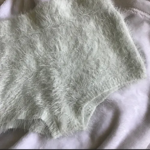 mint fuzzy knicker shorts - Image 3