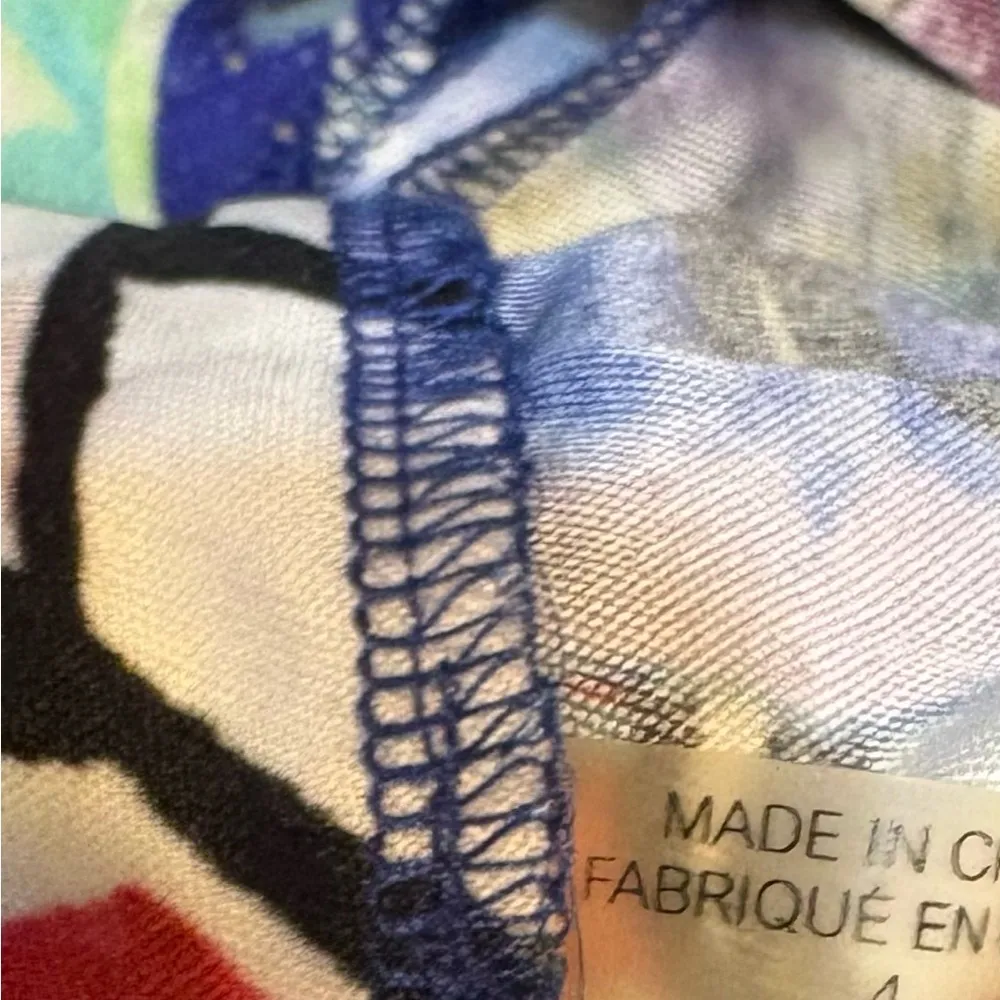 Robert Graham Multicolor Leaf Print Midi Dress - Image 5