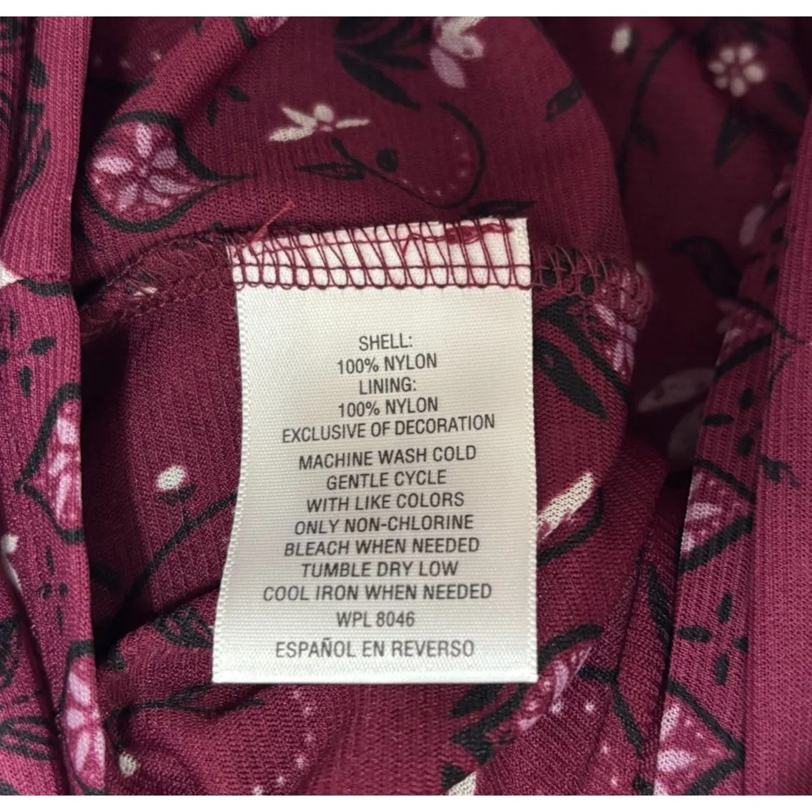 Style & Co Top Womens Petite M Burgundy Boho Retro Festival Folk Indie Feminine Pink Size undefined - Image 8