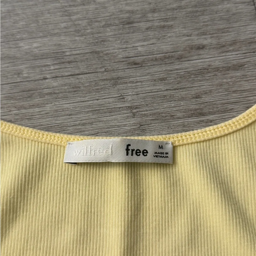 Arizia Yellow Tie-Front Top - Image 2