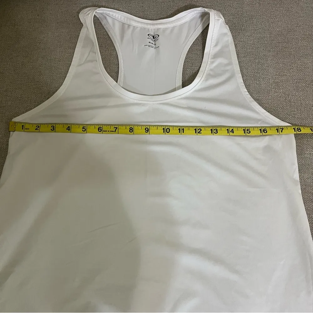 Athletic Works Women's Athletic Tank Top White Size Medium - Image 6