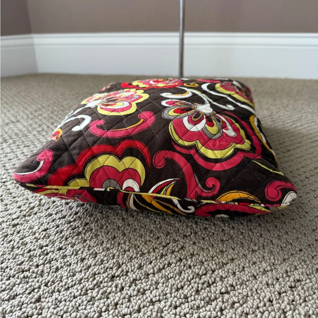 Vera Bradley Retired Puccini Red and Yellow Floral Shoulder Bag and Wallet - Image 5