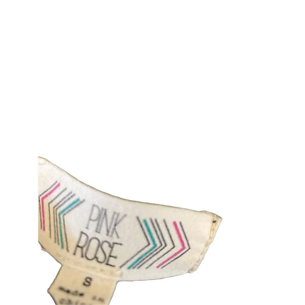 Pink Rose Hooded Cardigan Sweater Aztec Geometric School - Image 7