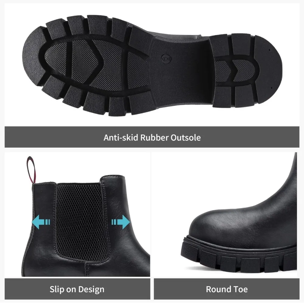 New Sz 9 Vepose 9607 Chelsea Ankle Boots Pull - Image 6