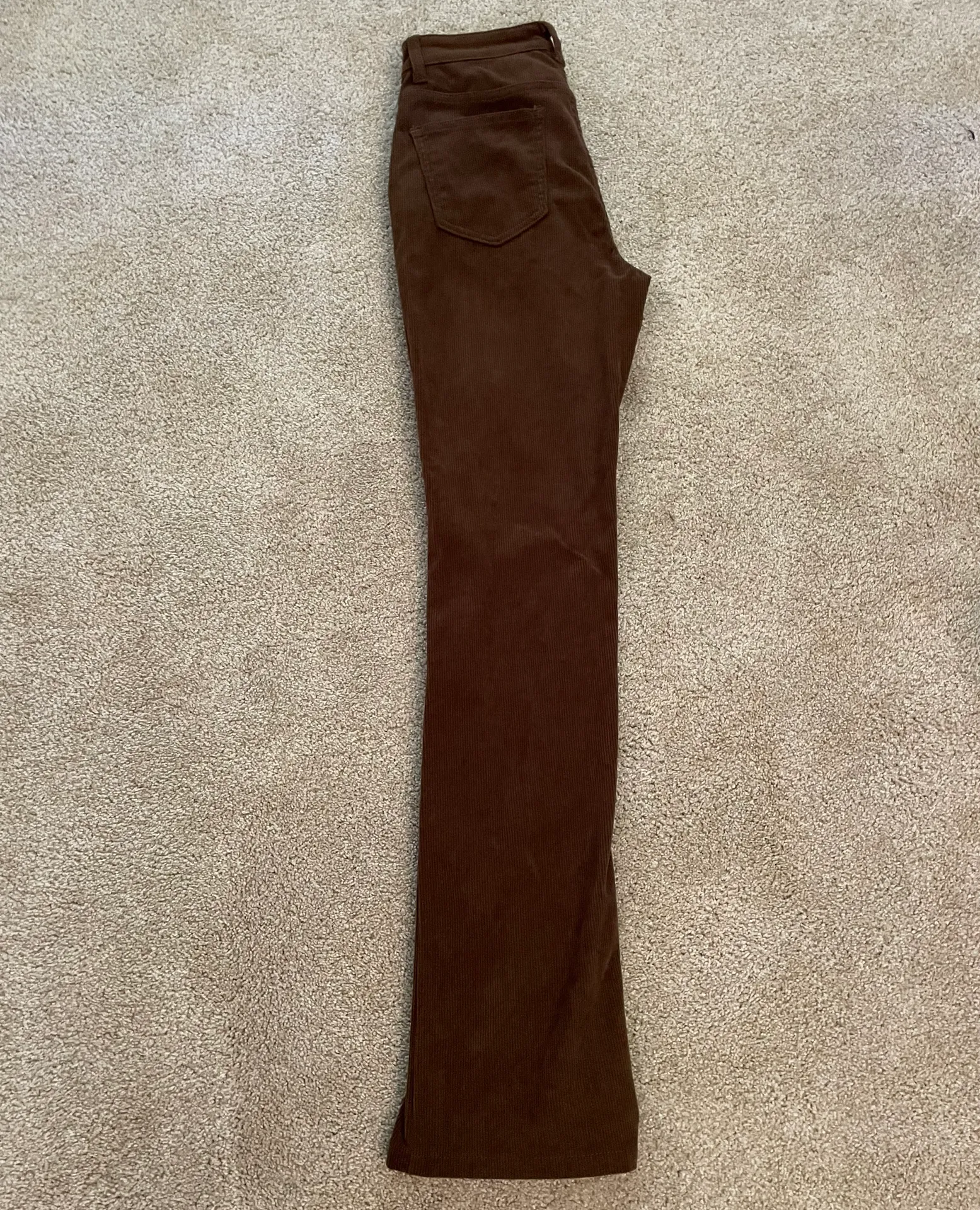 Brown Corduroy Flare Pants - Image 4