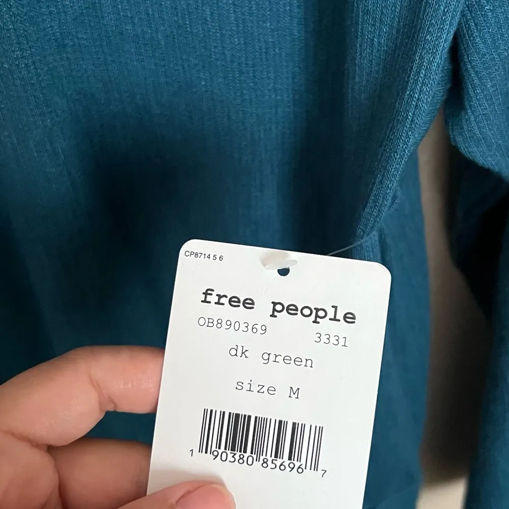 NWT Free People Sundown Dark Green Mini Dress Medium - Image 5