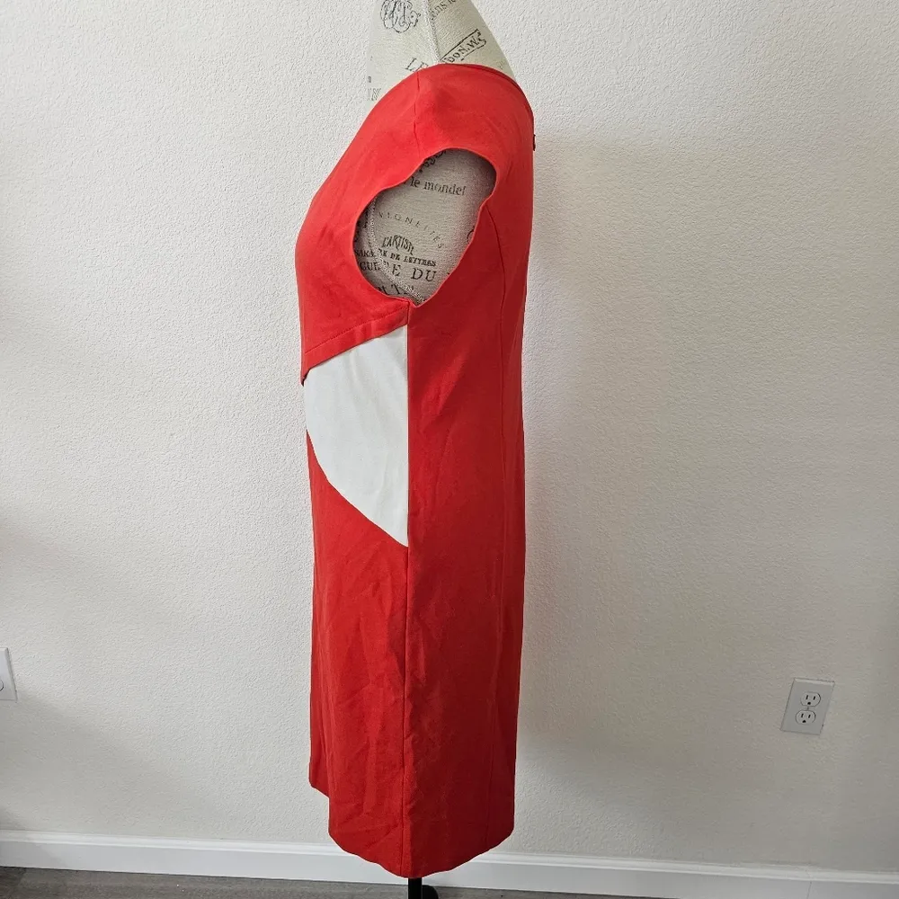 Armani Collezioni Contrast-Panel Milano Jersey Sheath Dress size 12 - Image 5