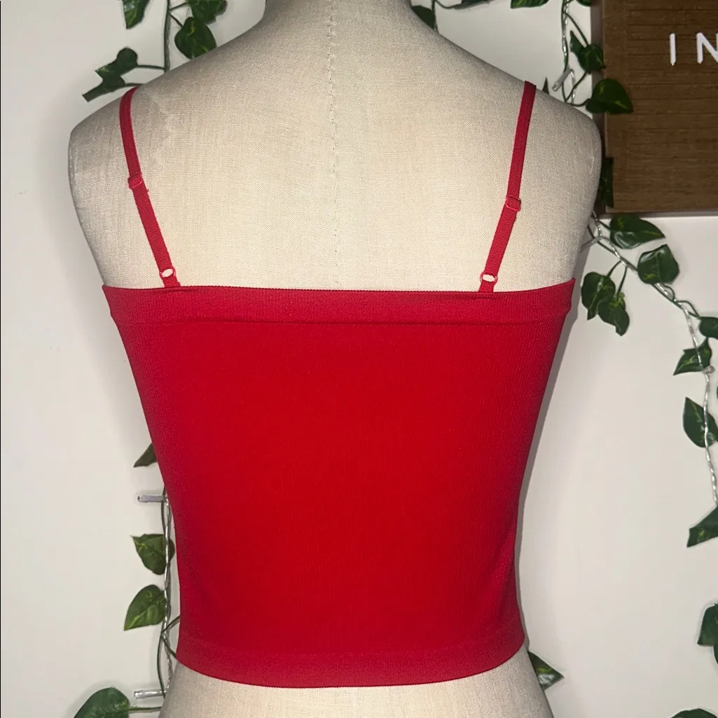 Bozzolo  Ribbed Spaghetti Strap Tank Top - Image 2