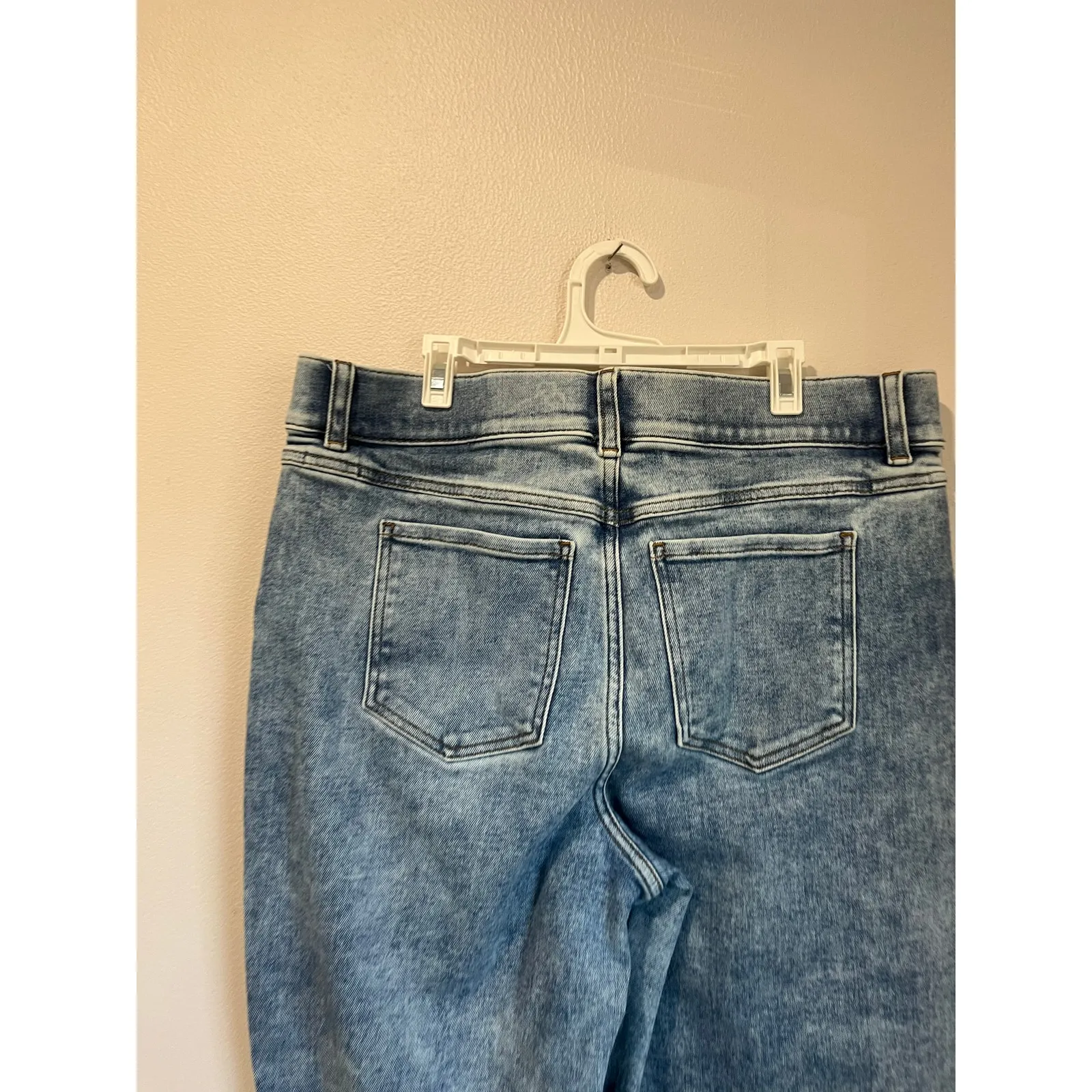 Spanx Indigo Sky Kick Flare Sculpting Stretch Jeans High Rise Womens XL - Image 4