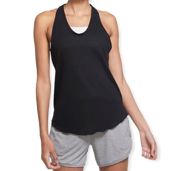 Nike Yoga Core Collection Black Ribbed Tank Top - Image 17