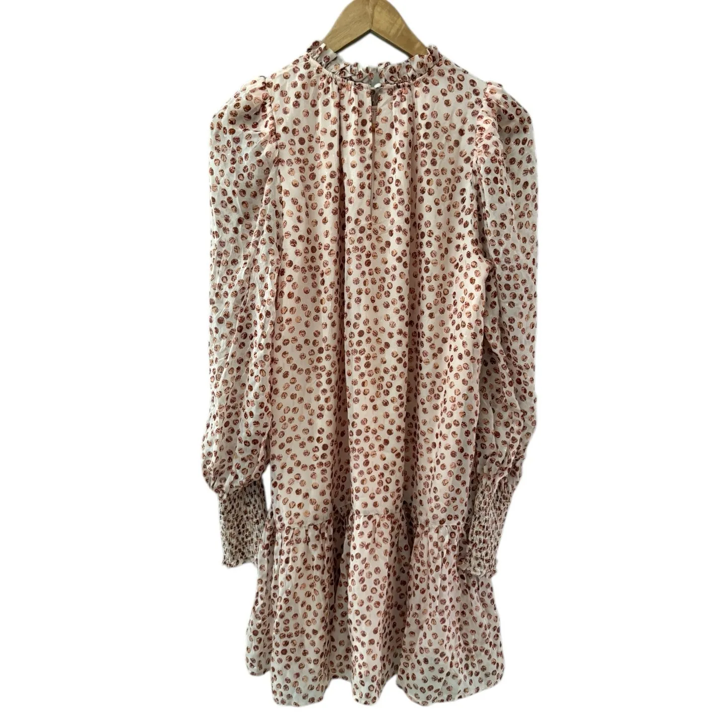 Marie Oliver‎ Irena Silk Blend Shift Dress Cosmo Dot Size Small - Image 6