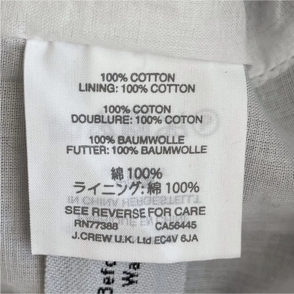 J.Crew Gingham Plaid Ruffle Tie Shoulder Top - Image 6