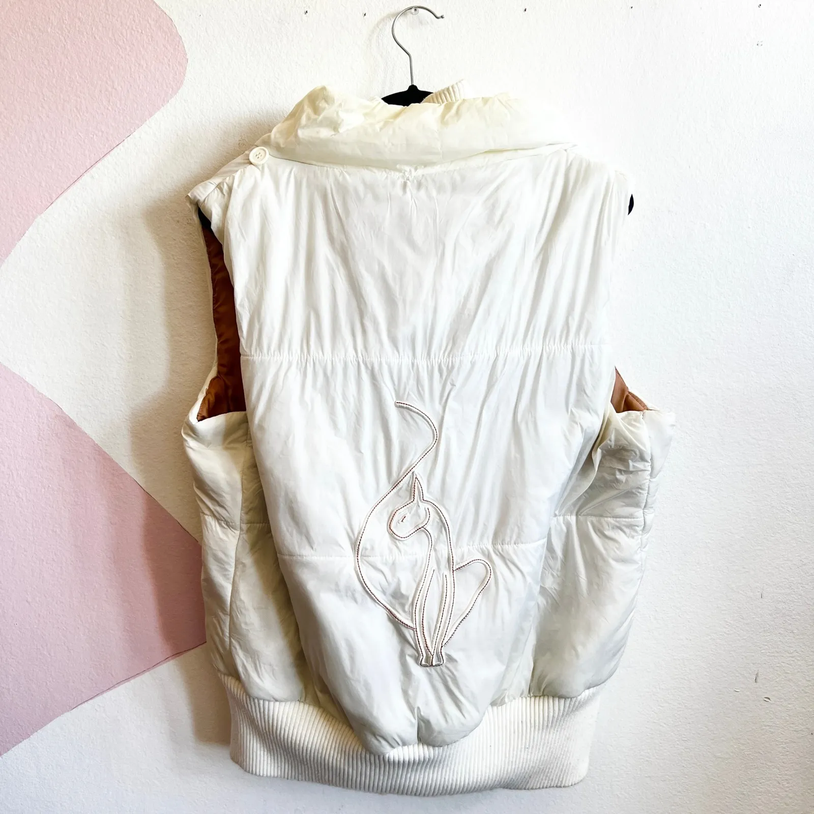 Vintage Baby Phat Puffer Vest Womens Size 2X Embroidered Logo VTG Y2K 2000s - Image 2