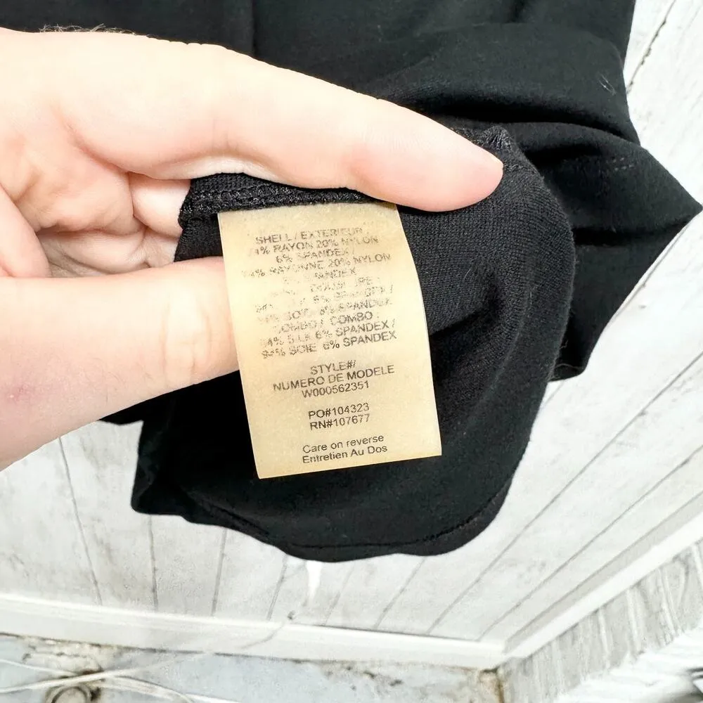 Alice + Olivia Dress Women Size 8 Black Harris Peplum Mini Employed Sleeveless - Image 4