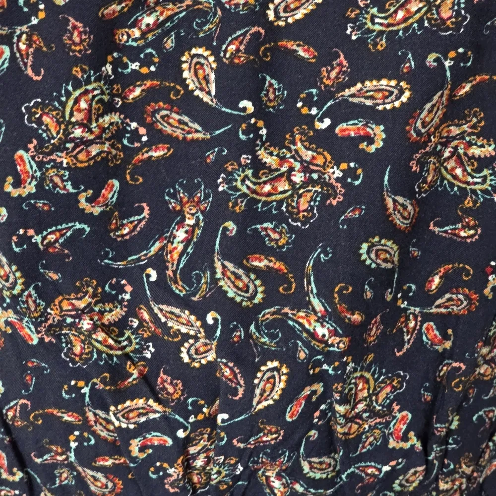 Maurices Navy Paisley Mixed Print Flutter Sleeve Mini Dress Size Large - Image 6