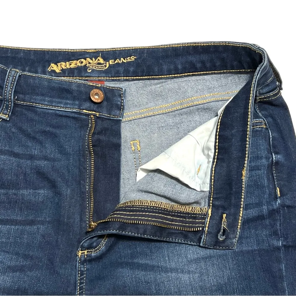 Arizona Jean Company Distressed Skinny Jeans Dark Wash Size 15 - Image 6