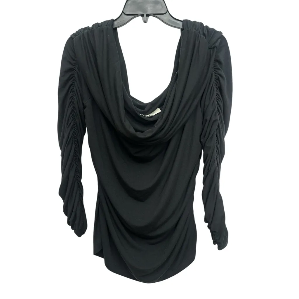 Favorite Daughter Night Out Ruched Off The Shoulder Top Size XL Black Bodycon - Image 3