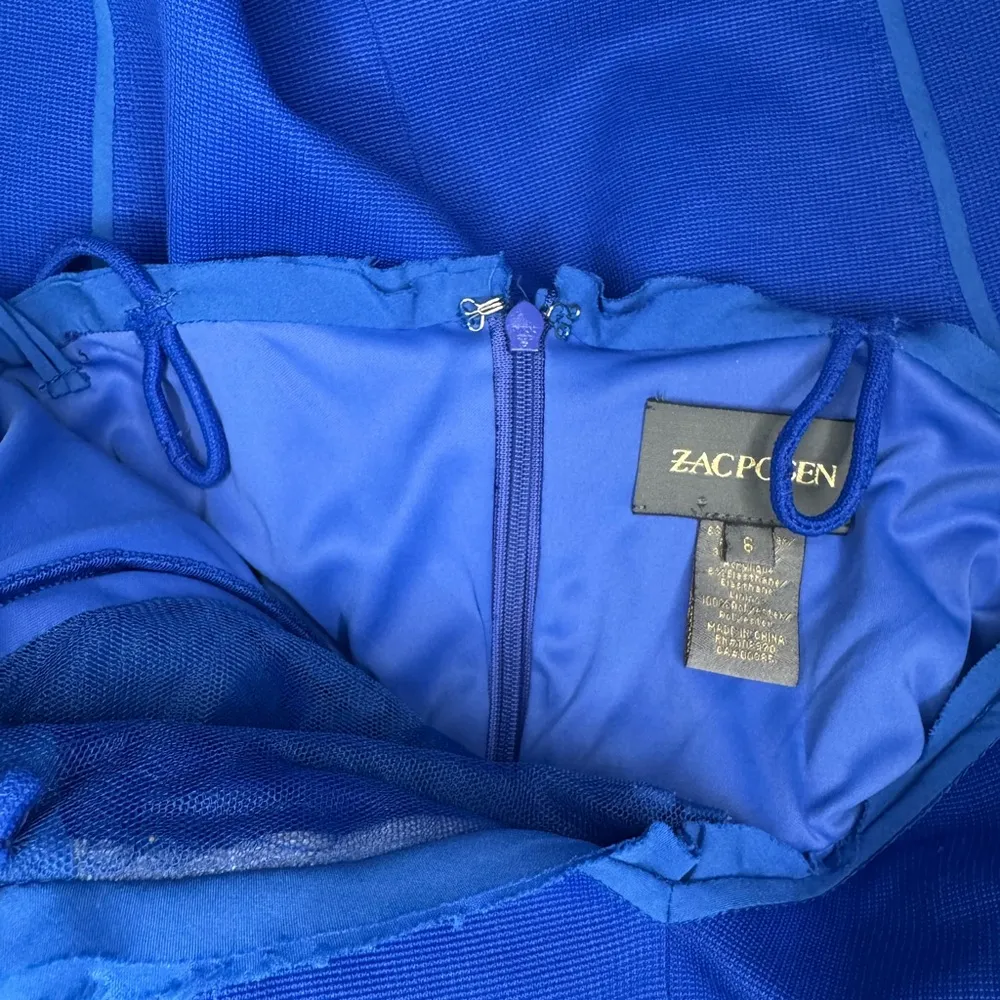 Zac Posen Elegant Blue Spaghetti Strap Dress #109 - Image 10