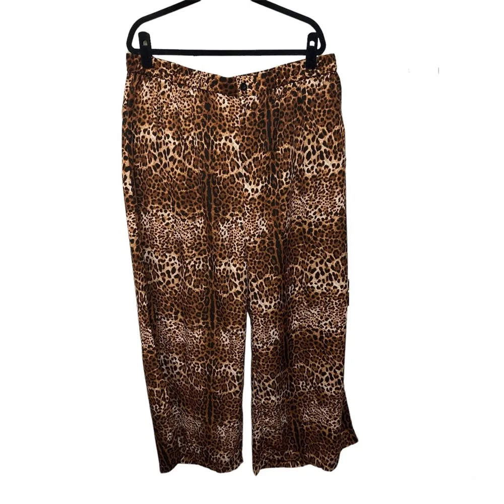 Rebdolls " Mind On You" Leopard Wide Leg Pants Sz 2X Women - Image 10