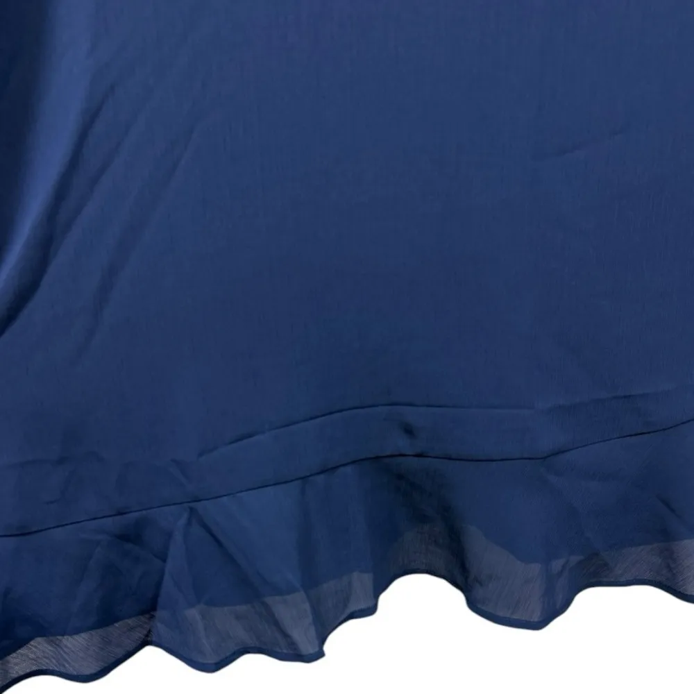 NWT J. Crew Mini Dress With Flounce Hem Navy Size 14 Feminine Flirty‎ Preppy - Image 9