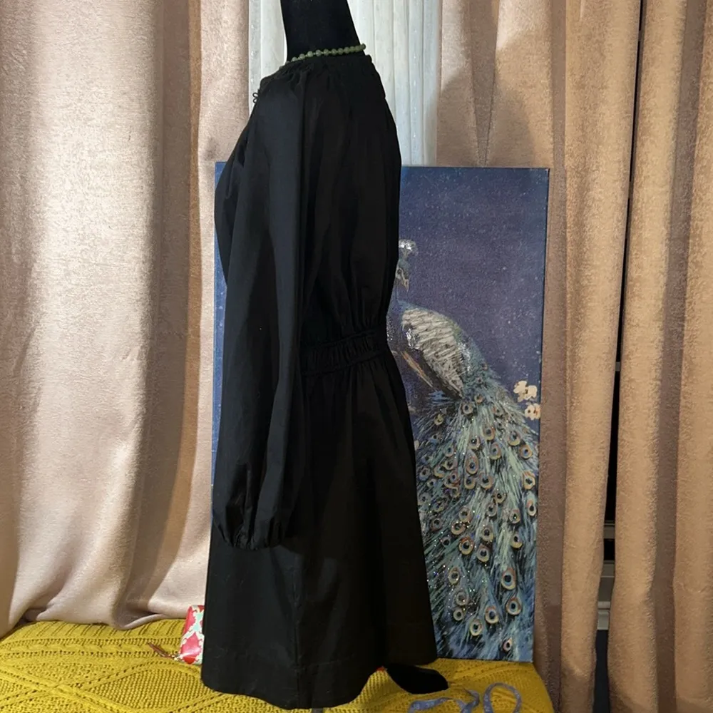 Size M Pocketed Black Dress - Image 6