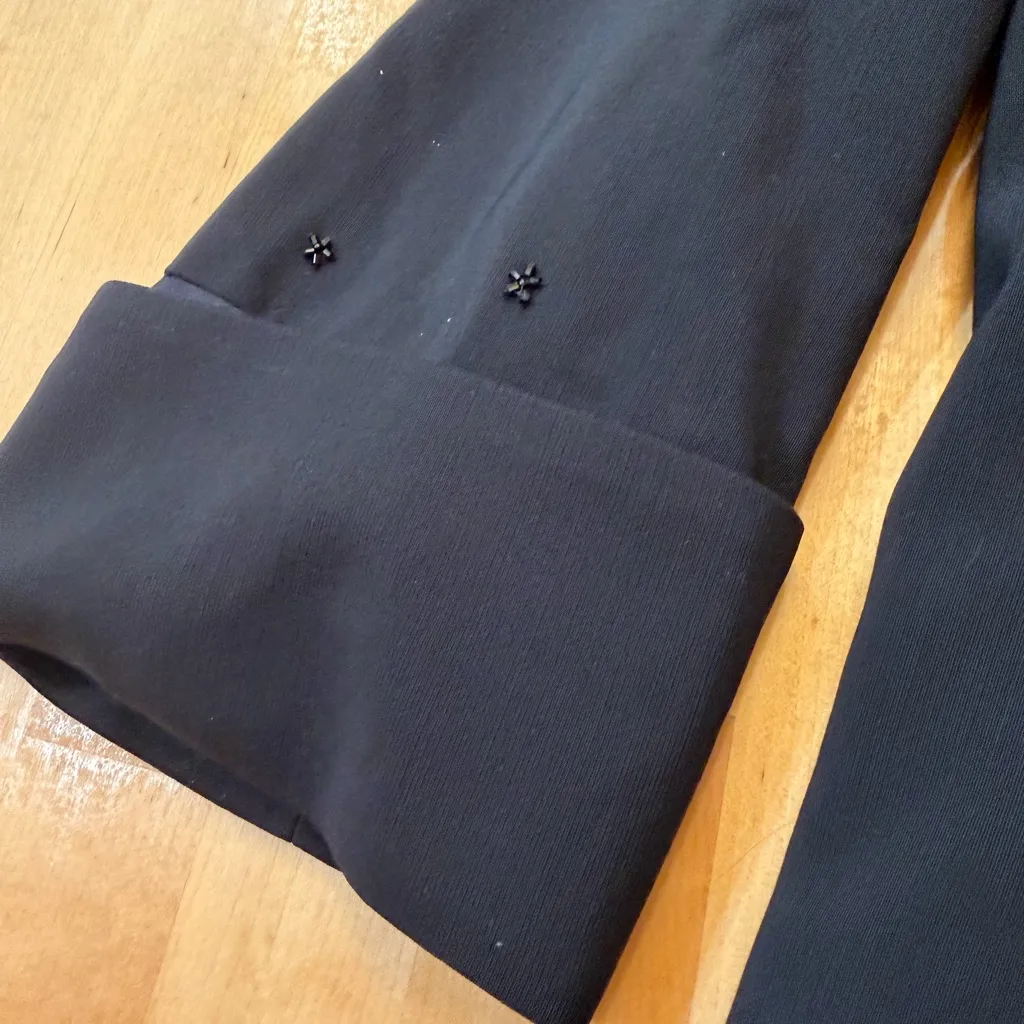 Badgley Mischka Tailored Blazer Coat with Removeable Sequin Ruffled Collar - Image 6