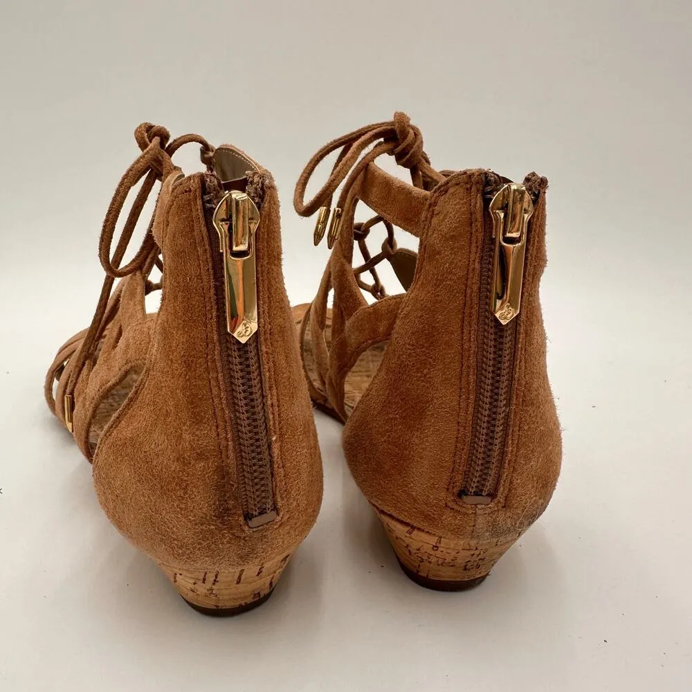 Sam Edelman Dawson Suede Cork Gladiator Sandals Size 9.5 - Image 5