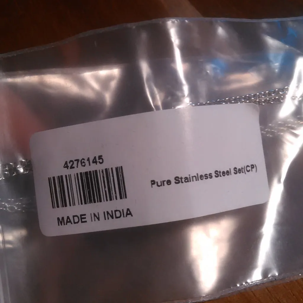 Thai Black Spinel Stainless Steel Necklace - Image 9