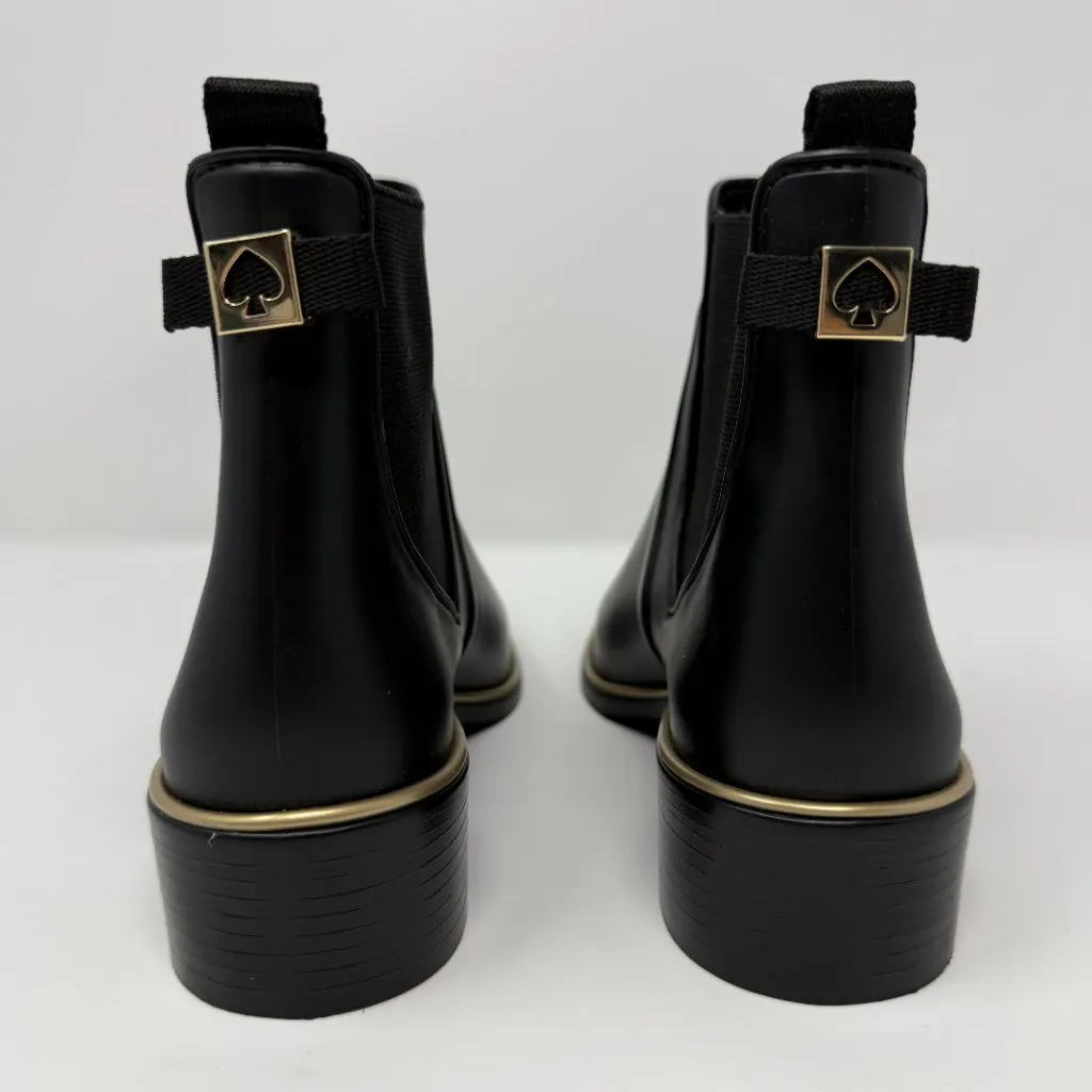 Kate Spade New York Sedgewick Chelsea Rain Booties Womens 6/7 Black Outdoor NWOB - Image 7
