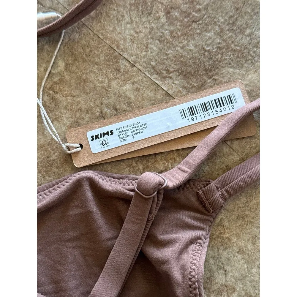 Skims Fits Everybody Triangle Bralette Jasper Size Small - Image 6