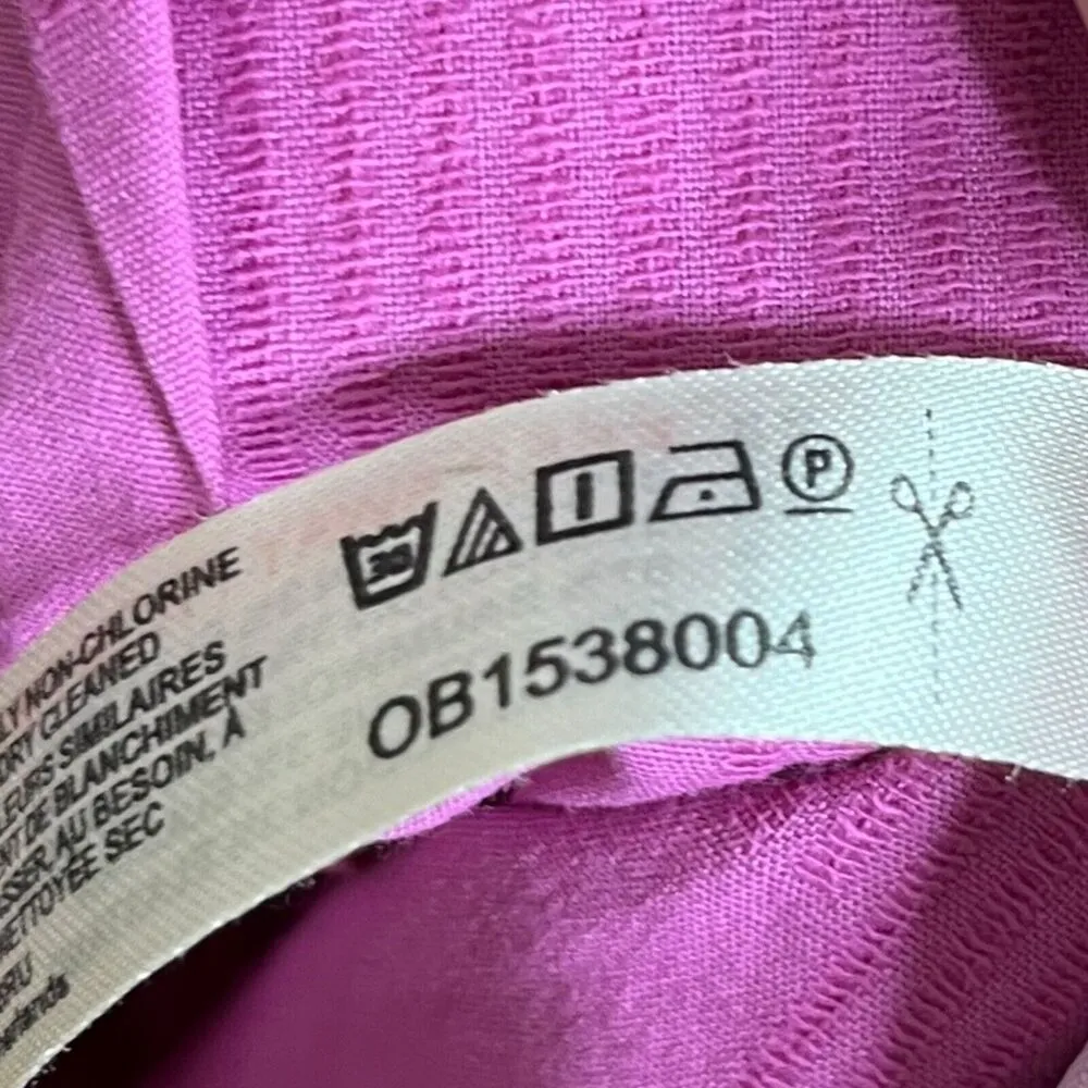 Free People Pin Up Shorts High Waisted Pink Cotton Side Buttons Womens Size S - Image 7