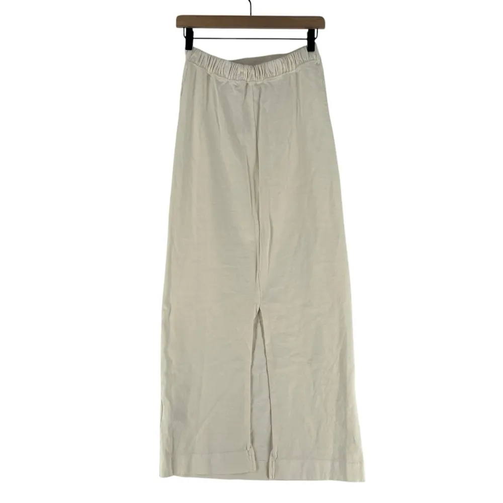 Free People Beach Elizabeth Midi Dress Cotton Strapless Breathable Slit - Image 3