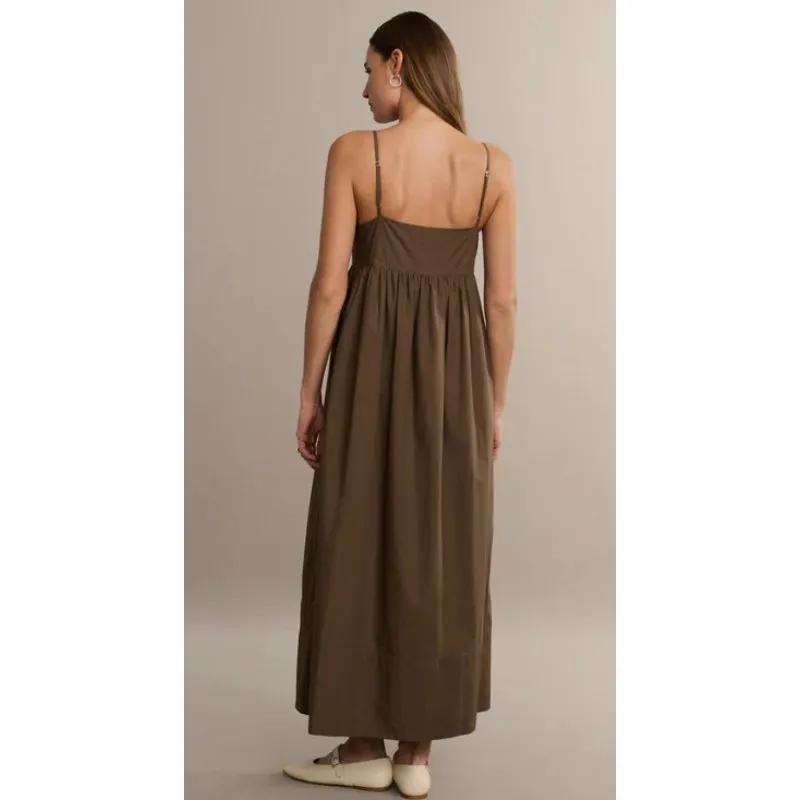Jenni Kayne Cove Olive Brown Maxi Dress Size XXL - Image 3