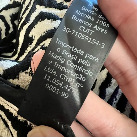 Carolina Herrera ‎ Wool Blend Zebra Print Cocktail Dress Size 8 - Image 14