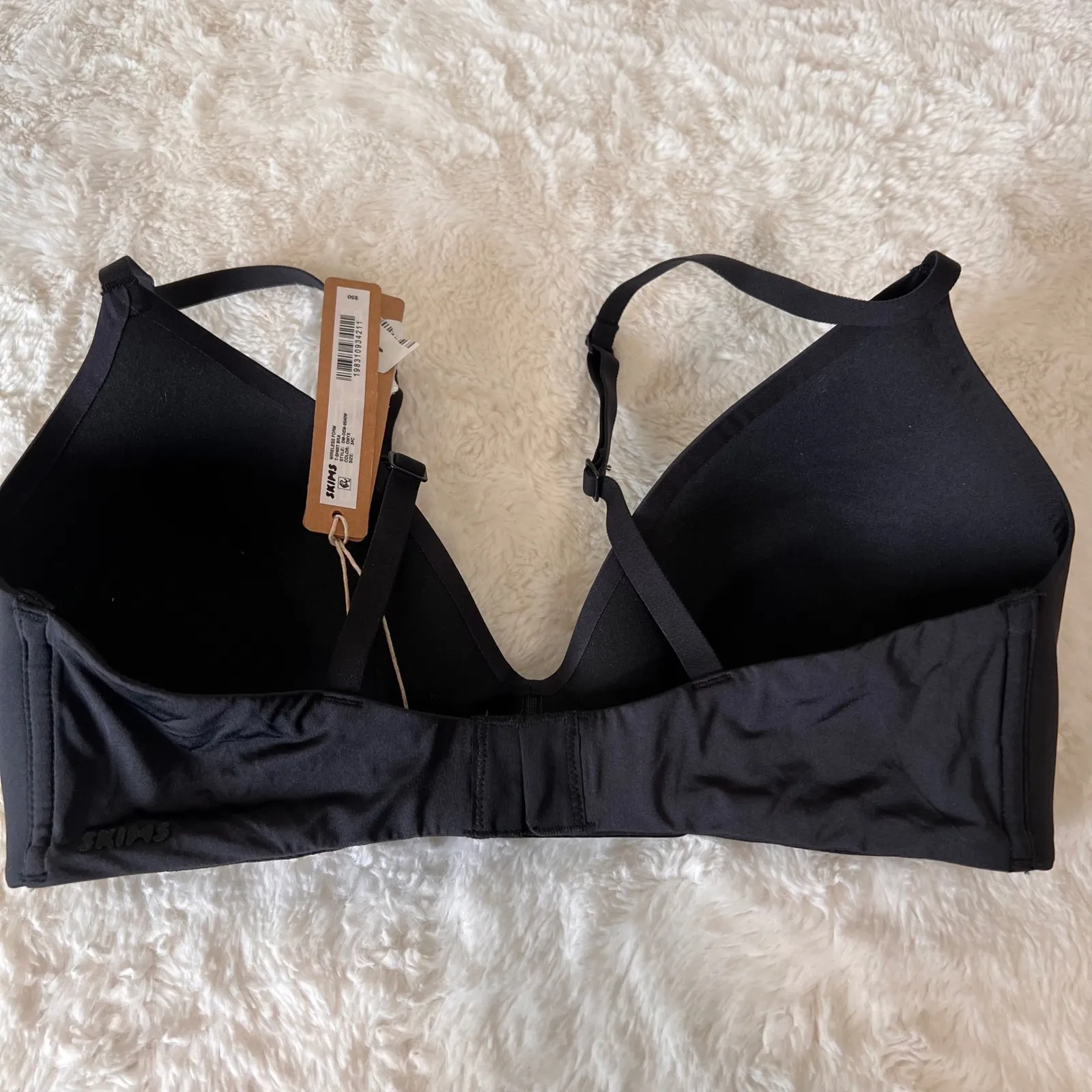 SKIMS Womens Wireless Form TShirt Bra Onyx Black Style DM DEM 9540W Size 34C NWT - Image 5