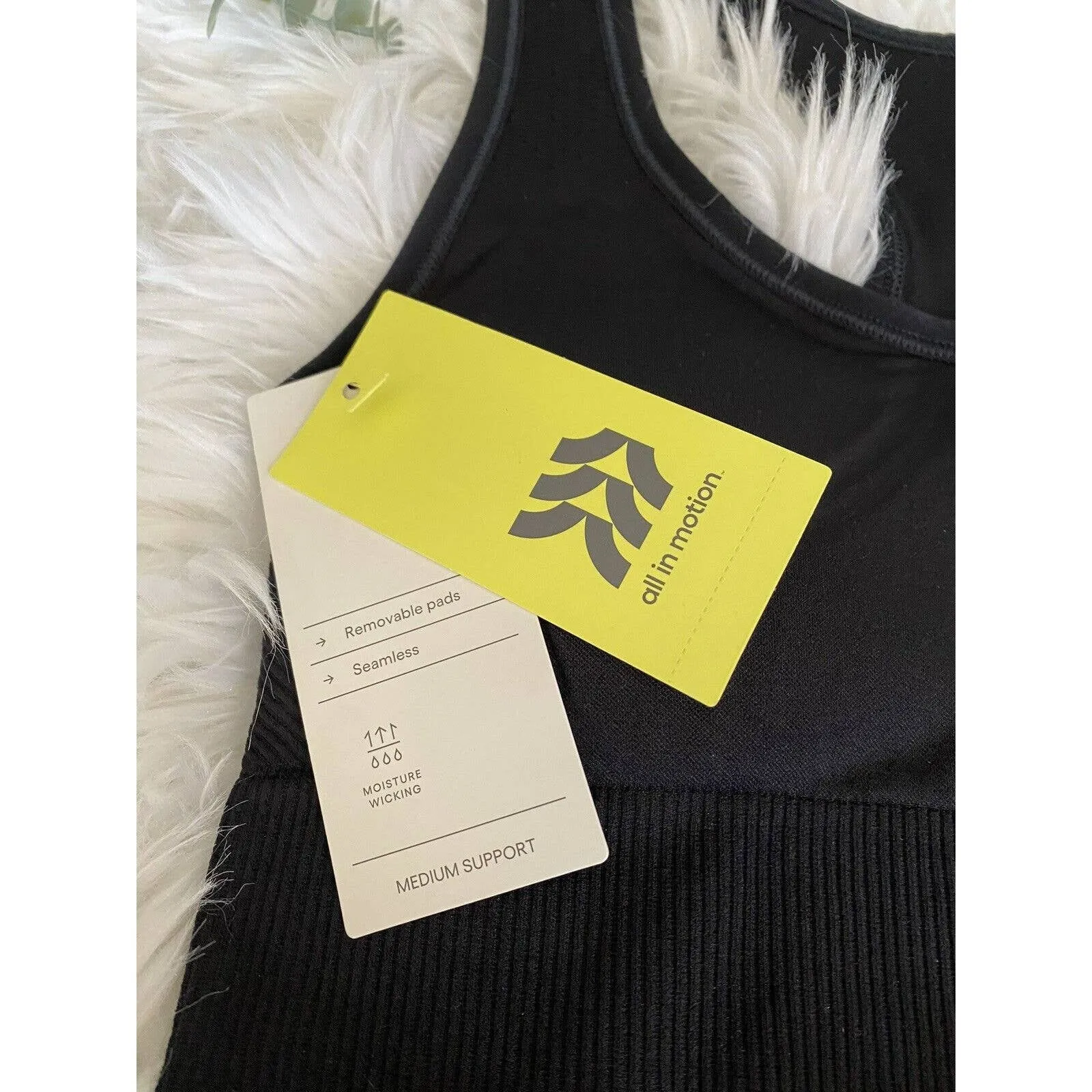 All in Motion Women's Medium Support Seamless Racerback Bra - NWT  Sz M - Image 7