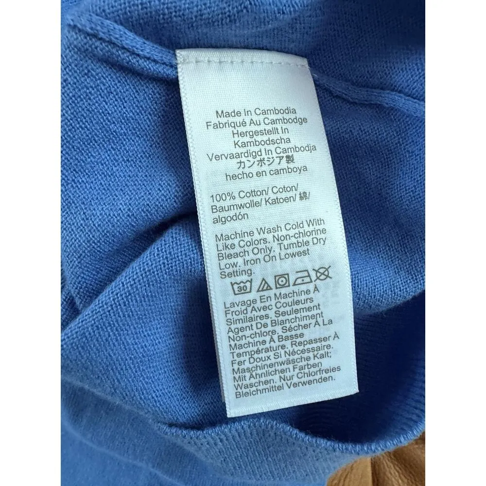 NWD J Crew Blue Classic Shell Lightweight Crewneck Sweater Vest Size Small - Image 6