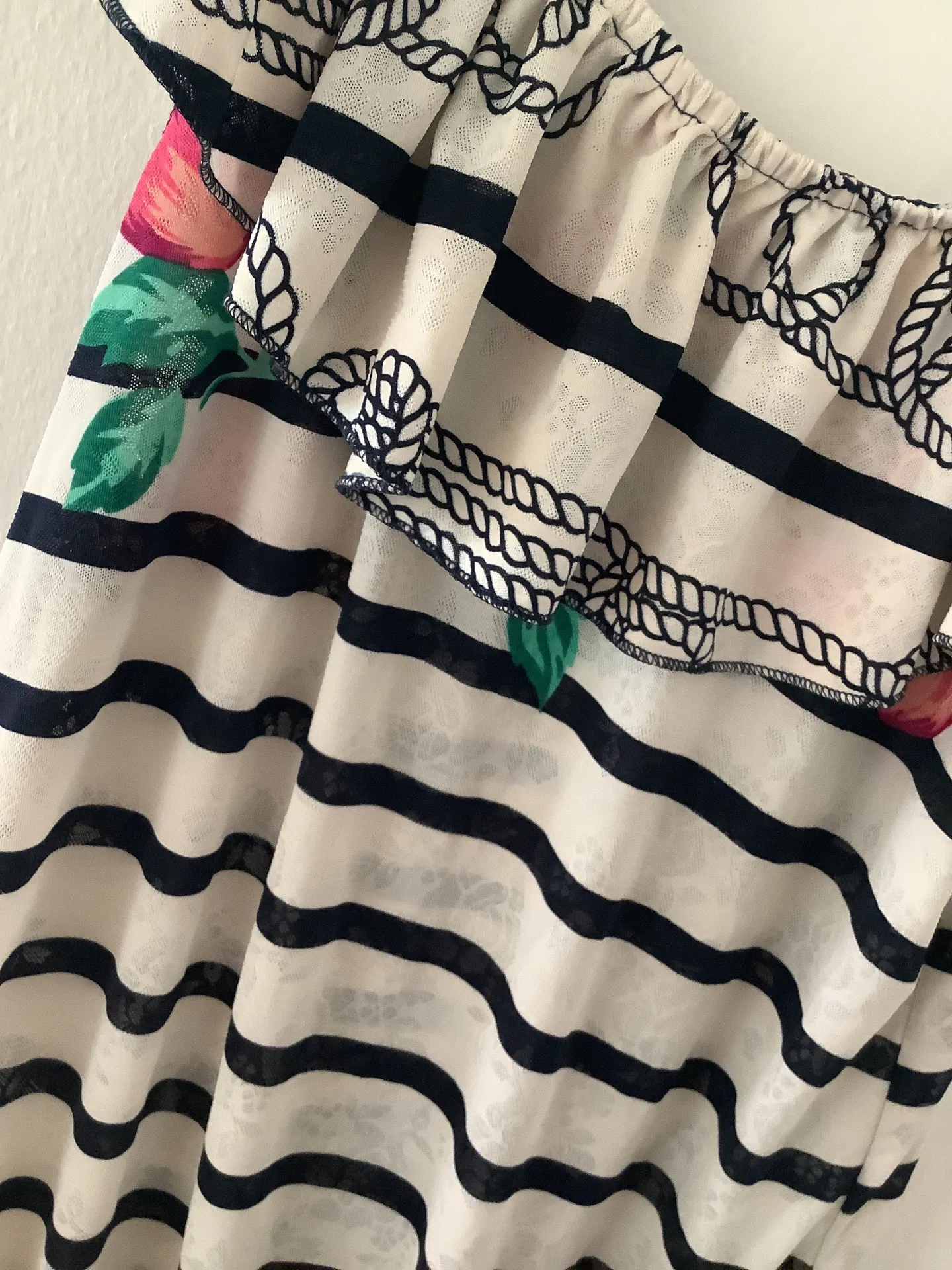 Cute Fruity Summer Top Blue Size M - Image 6