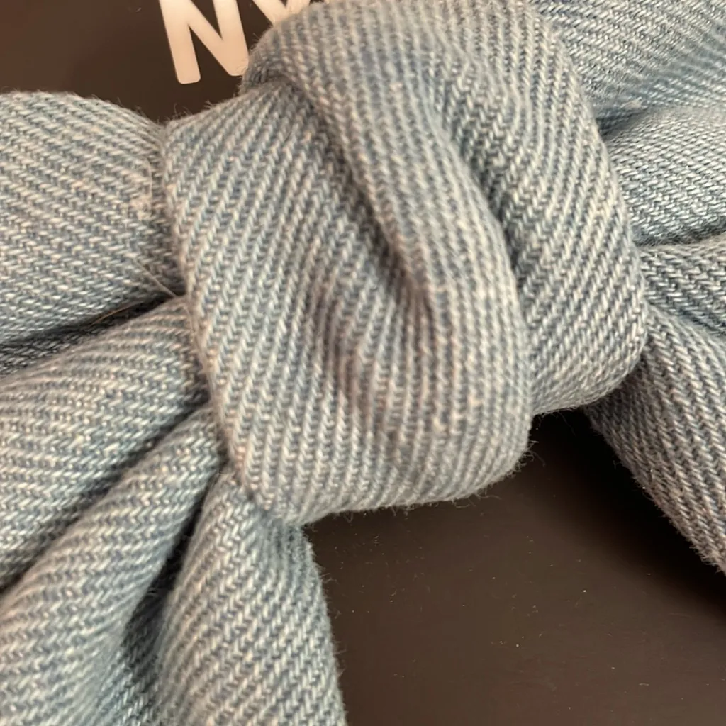 Denim Bow Hair Clip NWT Blue - Image 2