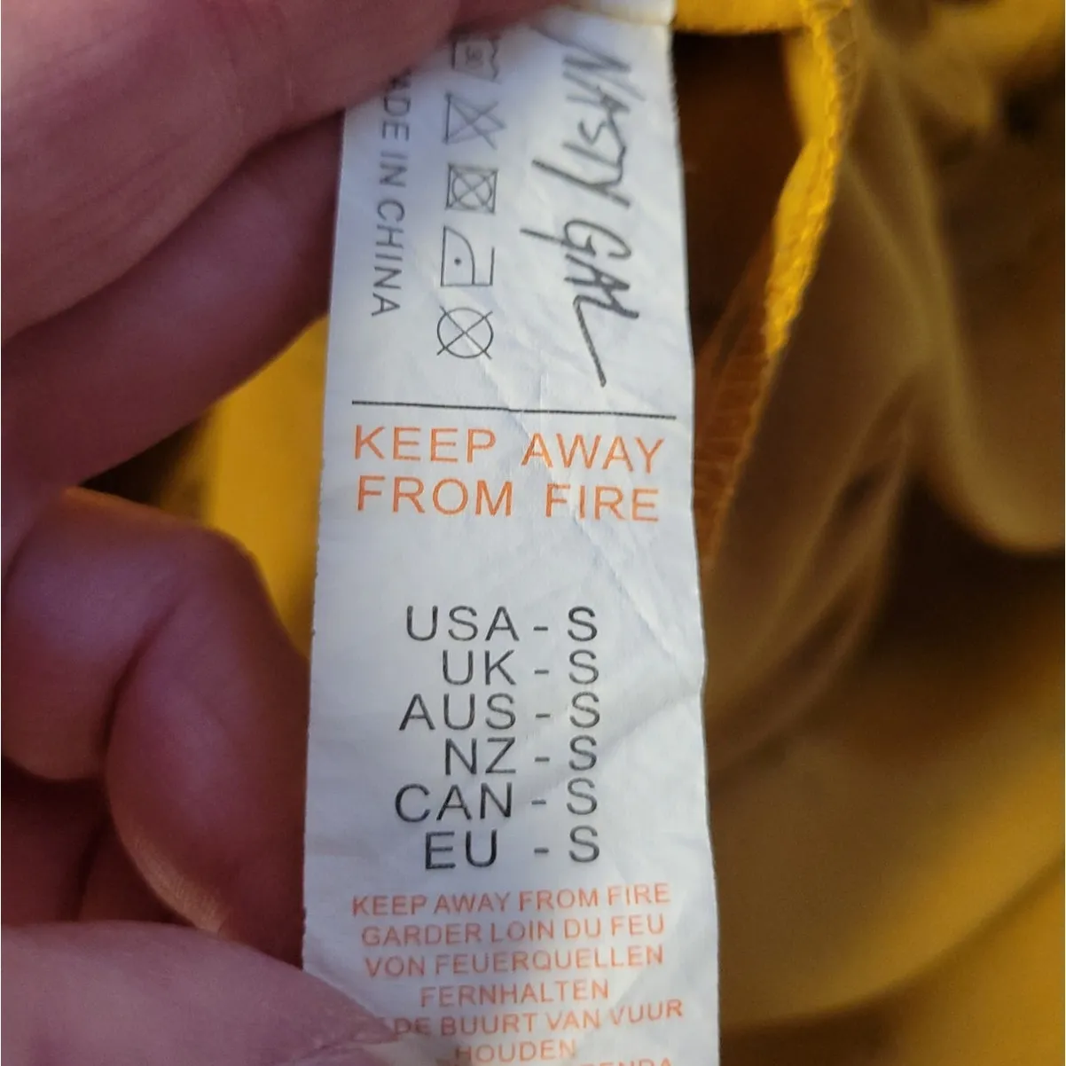 Nasty Gal‎ Movie Star Oversized Shirt Celestial Stars Transitional Festival Sz S - Image 5