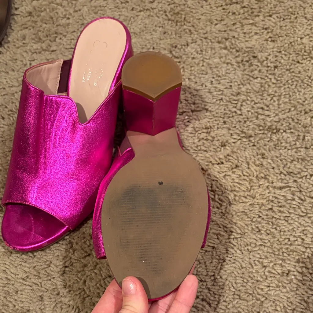 Seychelles Fuchsia Open-Toe Mules - Image 4