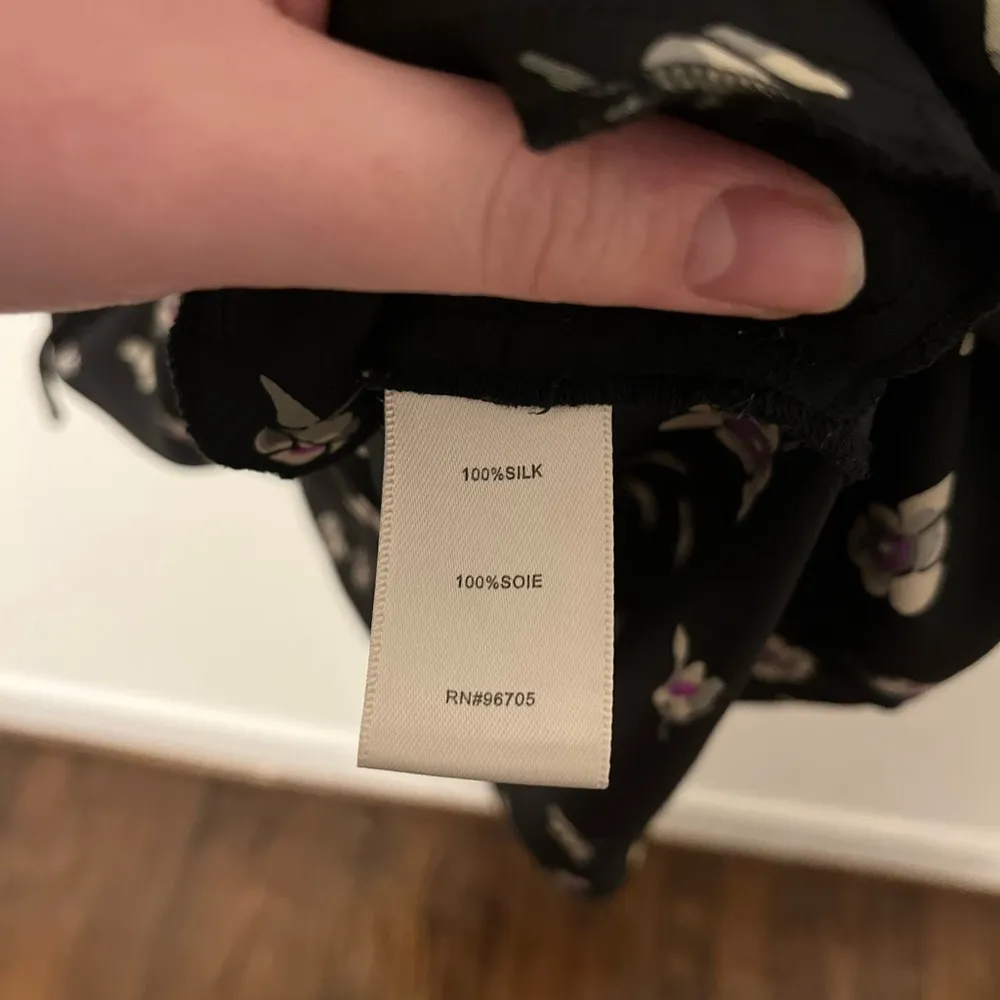 Rebecca Taylor Ghost Flower Floral Silk Mini Dress Size 0 - Image 7
